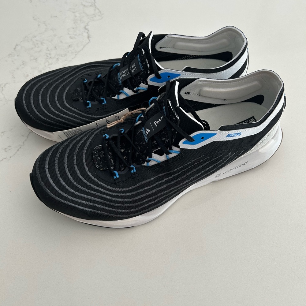 Adidas Parley X Adizero Low Top Womens Running Shoes Black HQ6598 NEW Sz 6.5